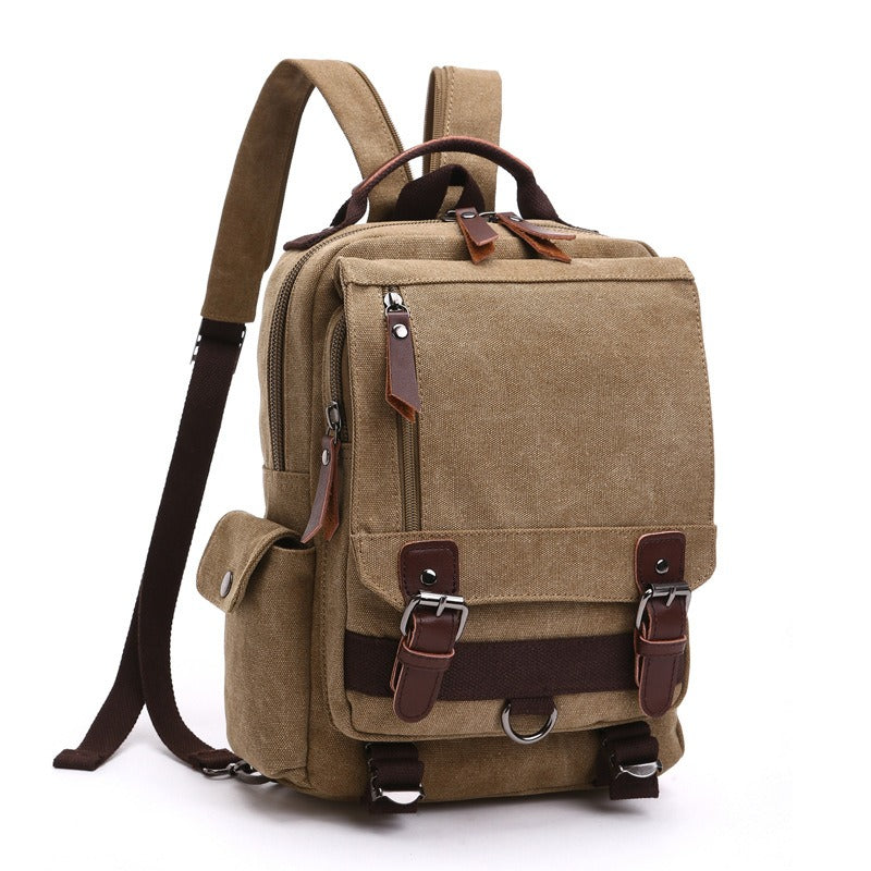 Canvas Backpack Men Travel Back Pack Multifunctional Shoulder Bag for Women Laptop Rucksack School Bags Female Daypack