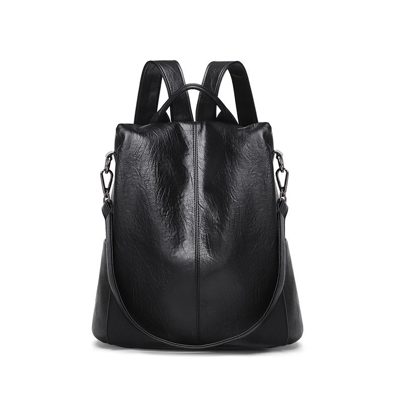 Anti-Theft Casual Backpack • Soft Leather Bag