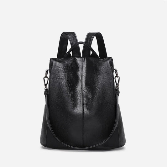 Anti-Theft Casual Backpack • Soft Leather Bag