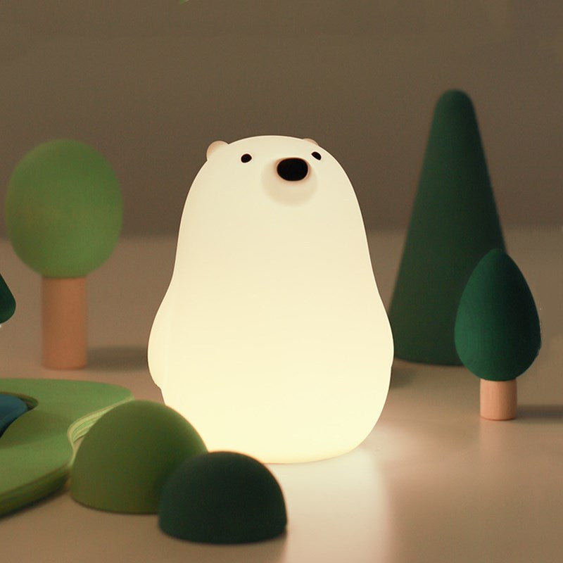 Bear Night Light •  USB Timing Silicone Lamp