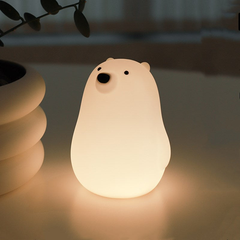 Bear Night Light •  USB Timing Silicone Lamp