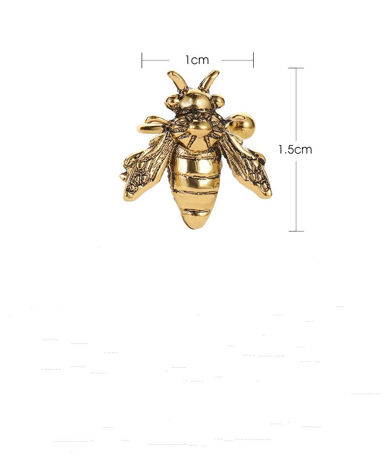 Stezaljka za otvoreno uho Bee • Metalne naušnice za kukce