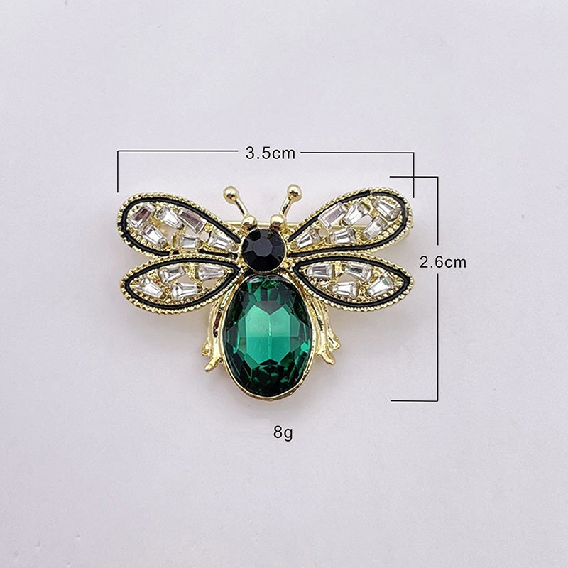 Butterfly Wings Brooch • Rhinestone Dress Pin