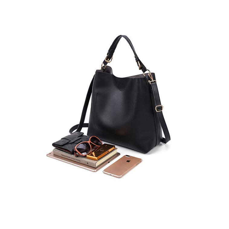 Composite Messenger Tote • PU Leather Handbag