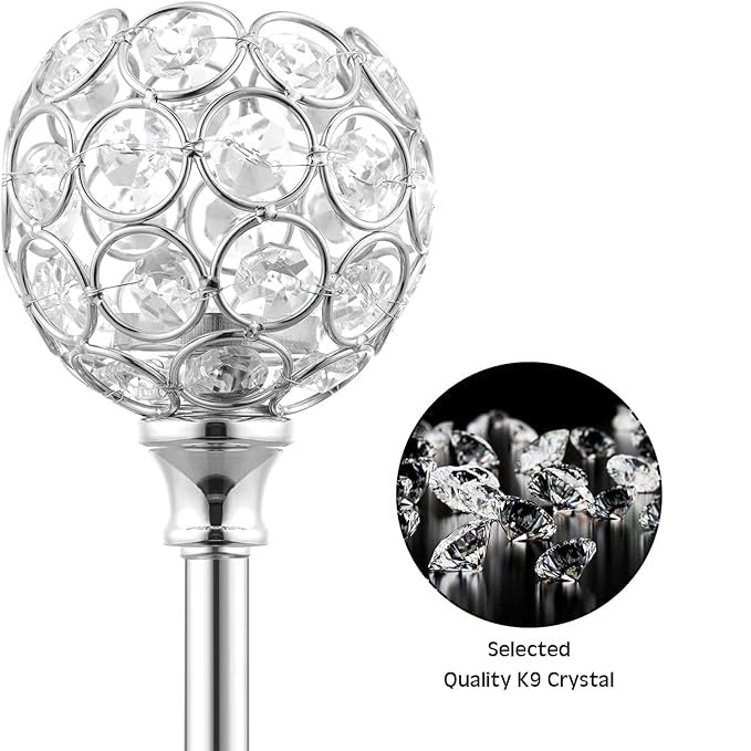 Crystal Candlestick • Metal Ornament Crystal Dinner Lights