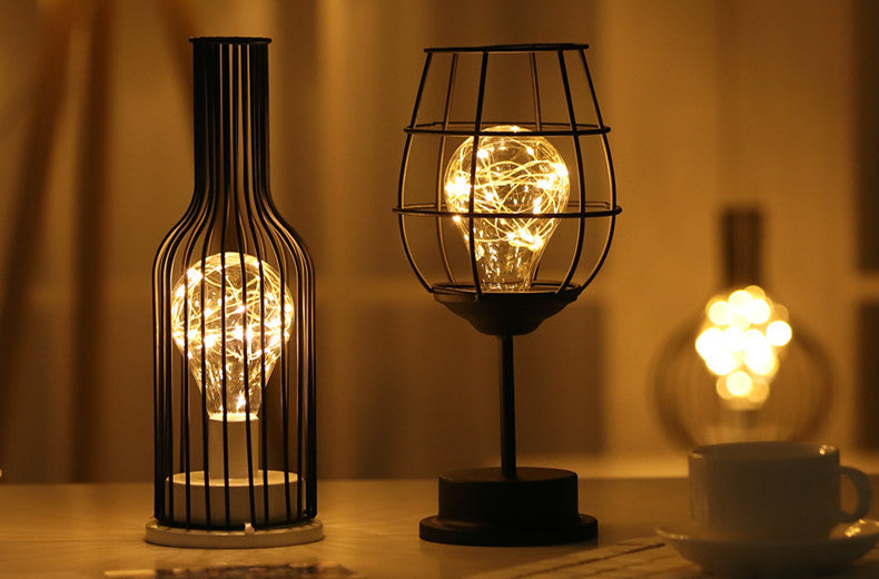 Decorative Night Light • Iron Wire LED Light