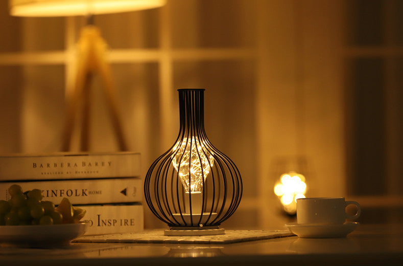 Decorative Night Light • Iron Wire LED Light