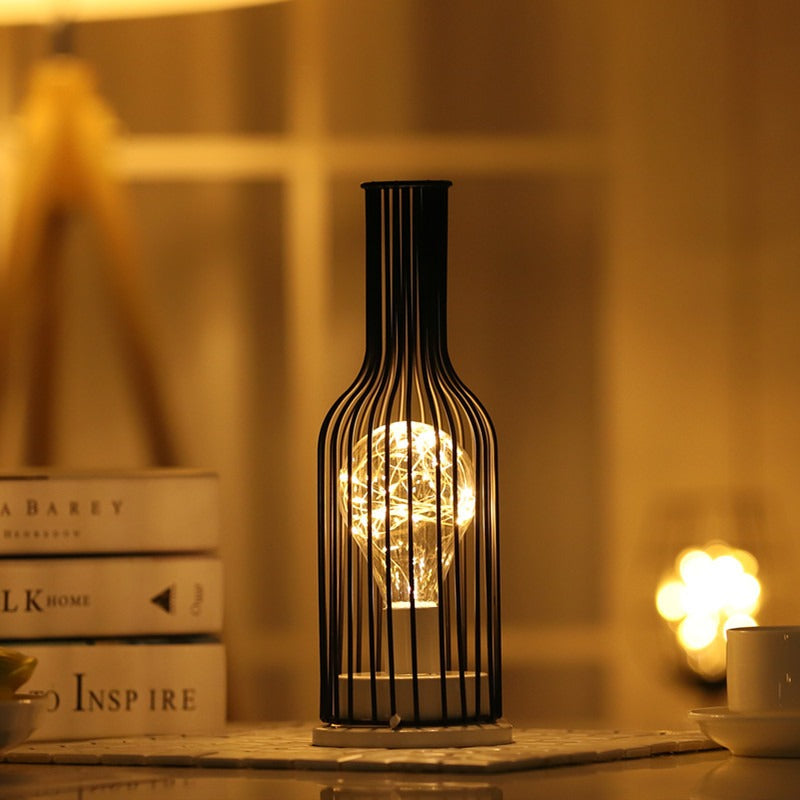 Decorative Night Light • Iron Wire LED Light