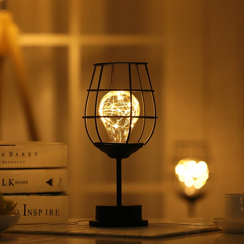 Decorative Night Light • Iron Wire LED Light