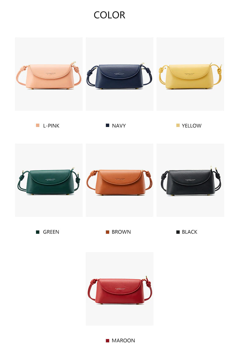 Small Baguette Crossbody Bag • PU Leather Bag