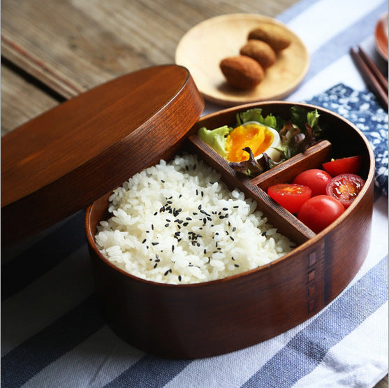 Divided Meal Box • Wooden Lunch Box