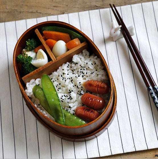 Divided Meal Box • Wooden Lunch Box