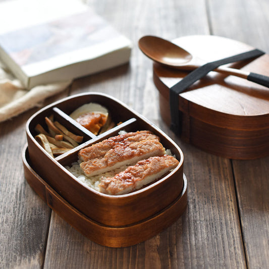 Divided Meal Box • Wooden Lunch Box