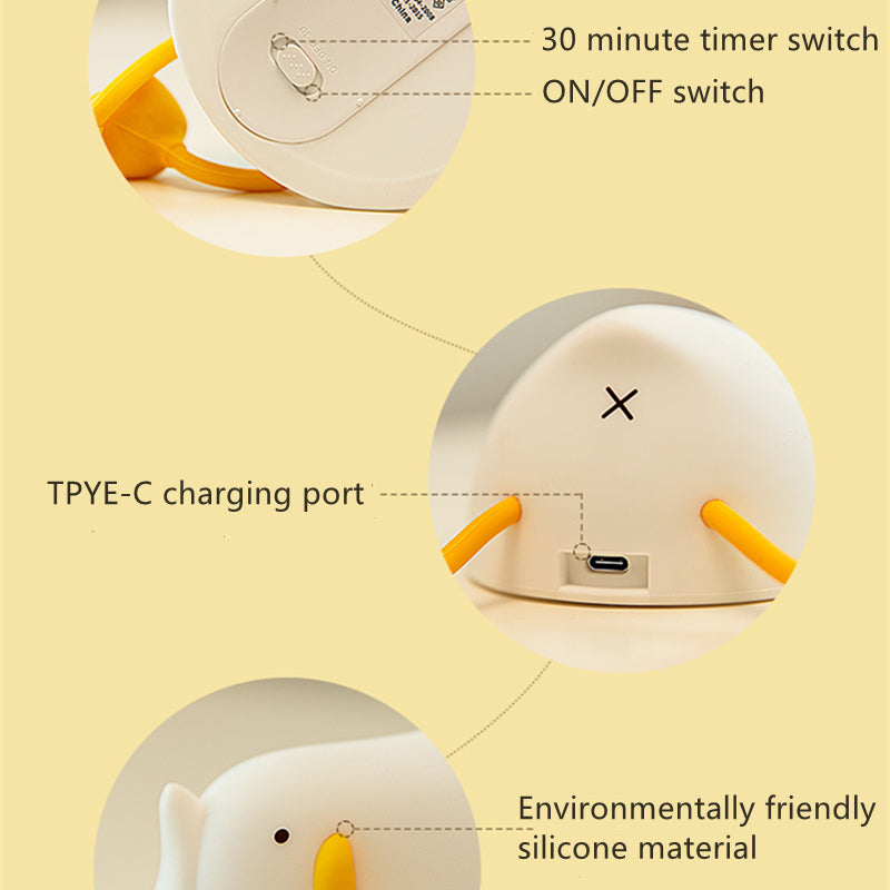 Duck Night Light •  USB Timing Silicone Lamp