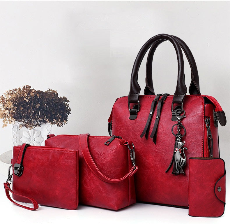 Messenger Tote Bolsa Handbags • Leather Bags Set