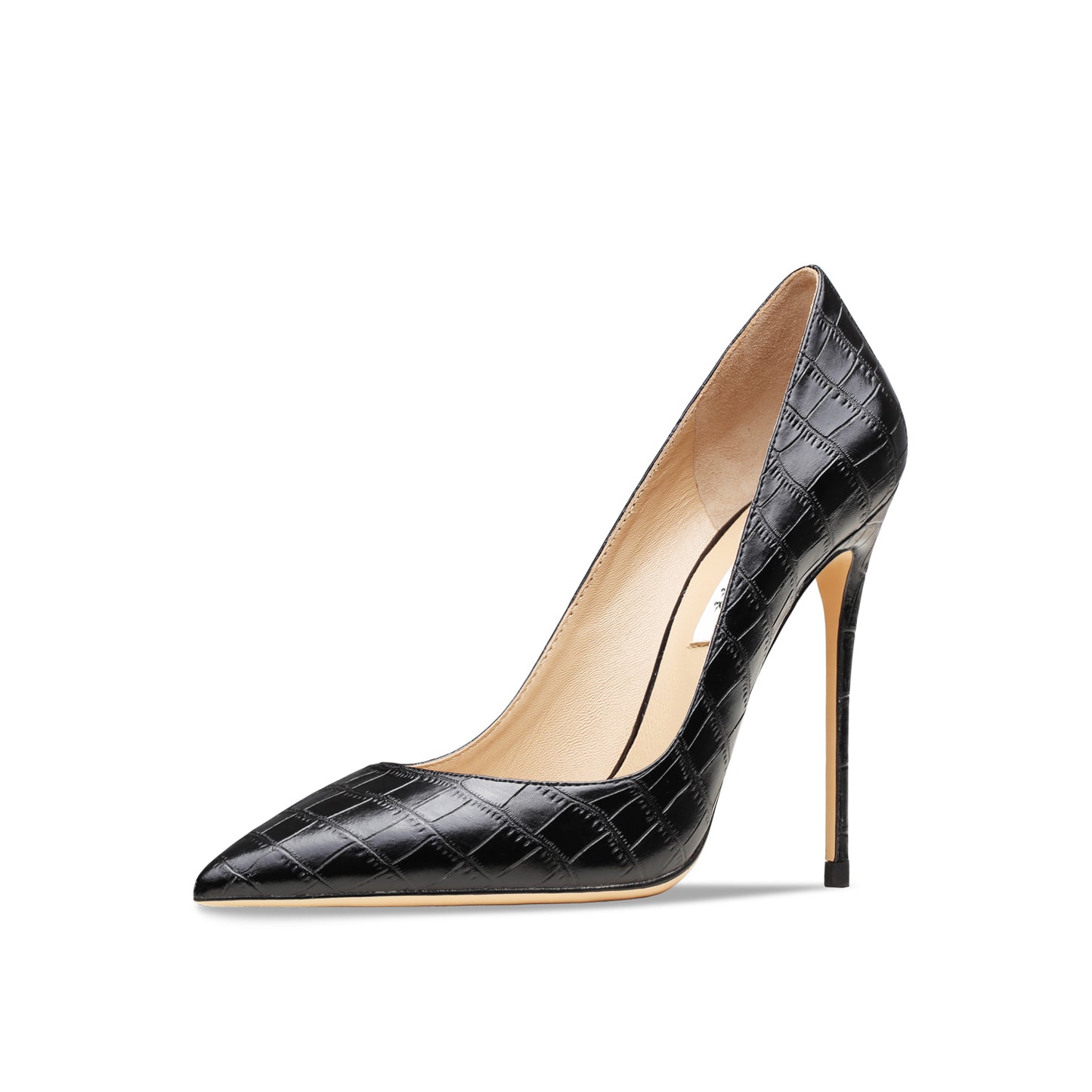 Crocodile Pattern Stiletto • Genuine Leather Shoes