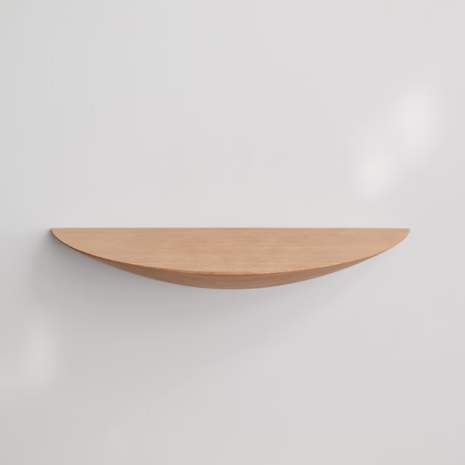 Hanging Display Stand • Wooden Semicircle Shelf