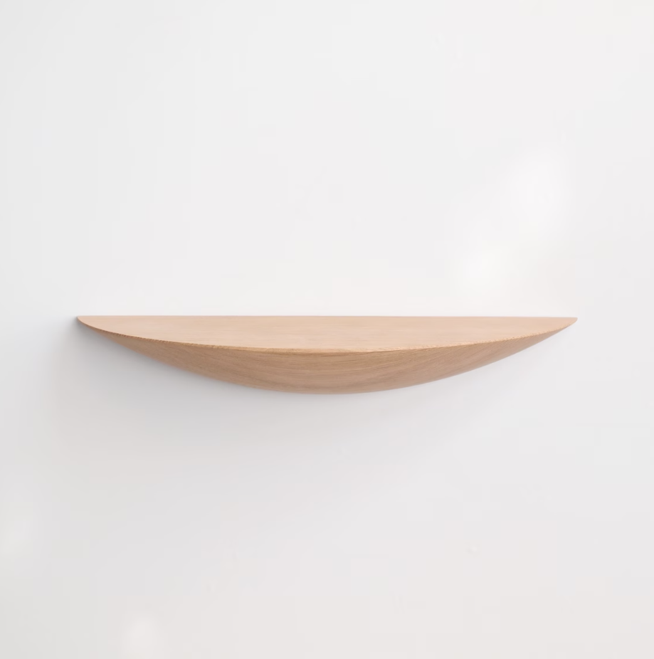 Hanging Display Stand • Wooden Semicircle Shelf