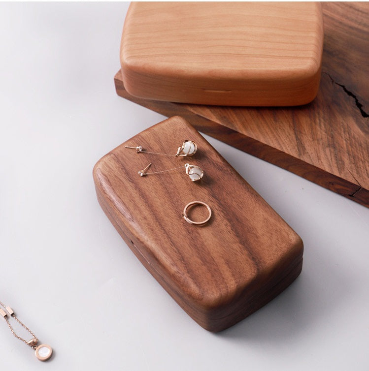 High-End Travel Storage • Wooden Jewelry Box