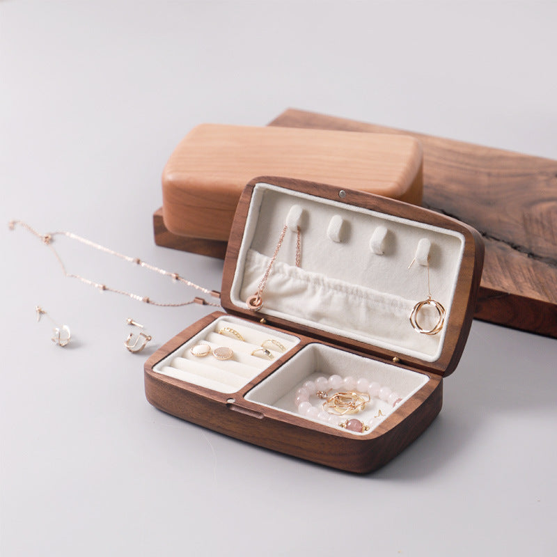 High-End Travel Storage • Wooden Jewelry Box