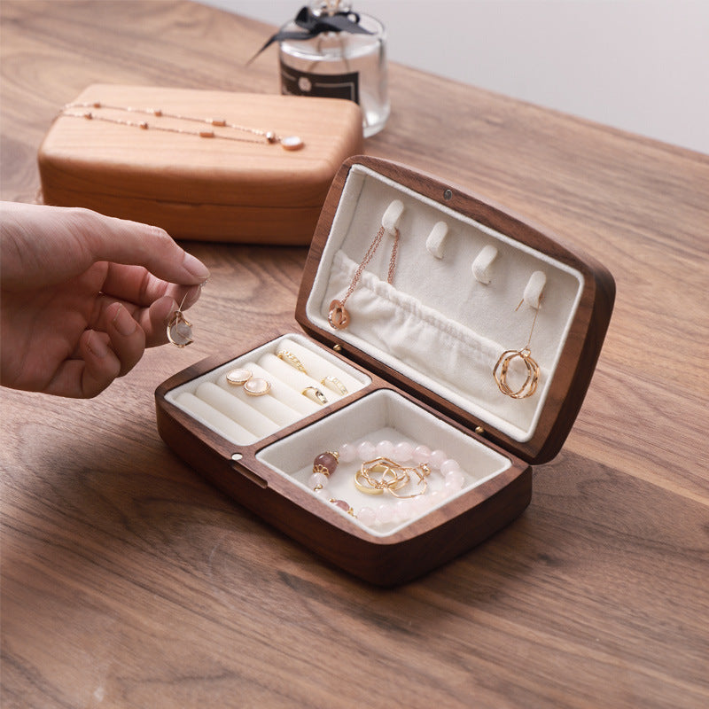 High-End Travel Storage • Wooden Jewelry Box