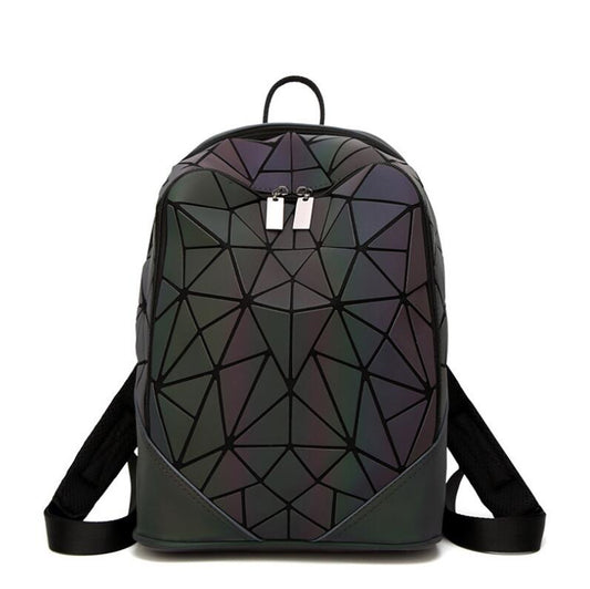 Irregular Triangle Backpack • Luminous Cyber Bag • Night Reflective Safety Gear