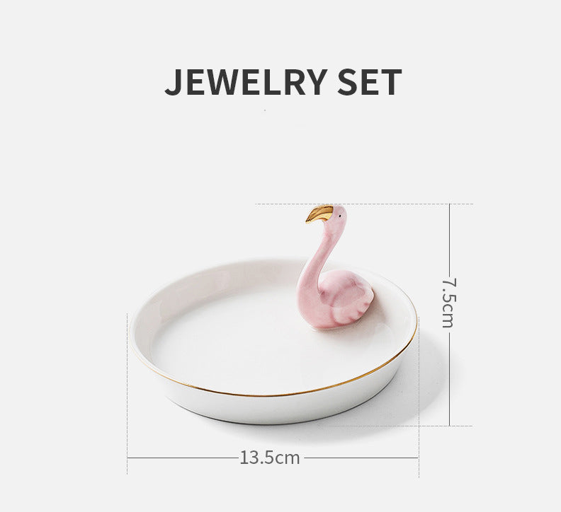 Jewelry Organizer • Ceramic Gold Tray