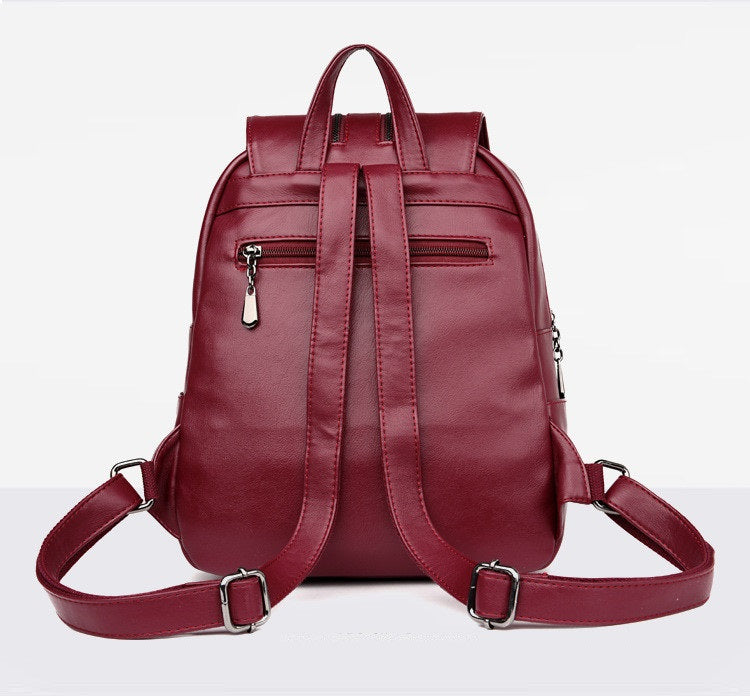 Laptop Leather Backpack • Women's Luxury Satchel Bag