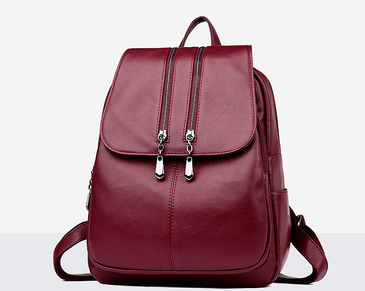 Laptop Leather Backpack • Women's Luxury Satchel Bag