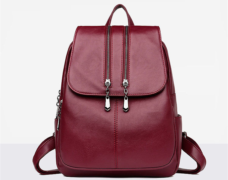 Laptop Leather Backpack • Women's Luxury Satchel Bag