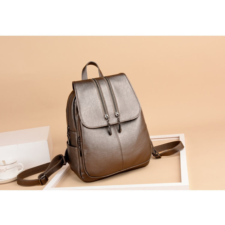 Laptop Leather Backpack • Women's Luxury Satchel Bag