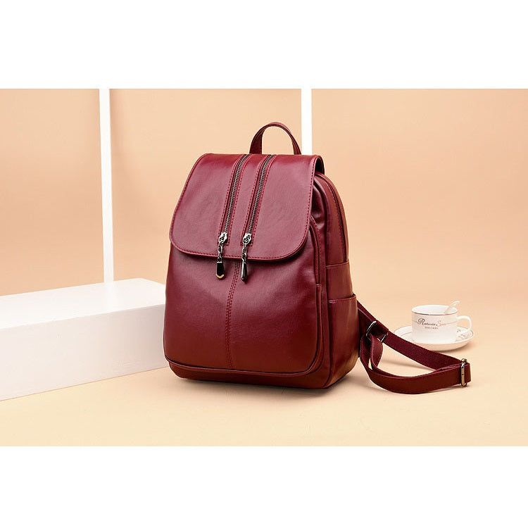 Laptop Leather Backpack • Women's Luxury Satchel Bag