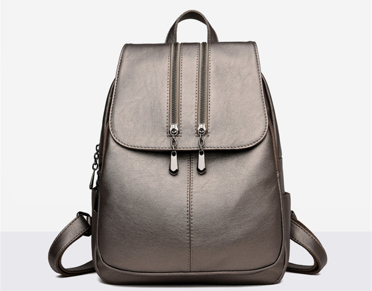 Laptop Leather Backpack • Women's Luxury Satchel Bag