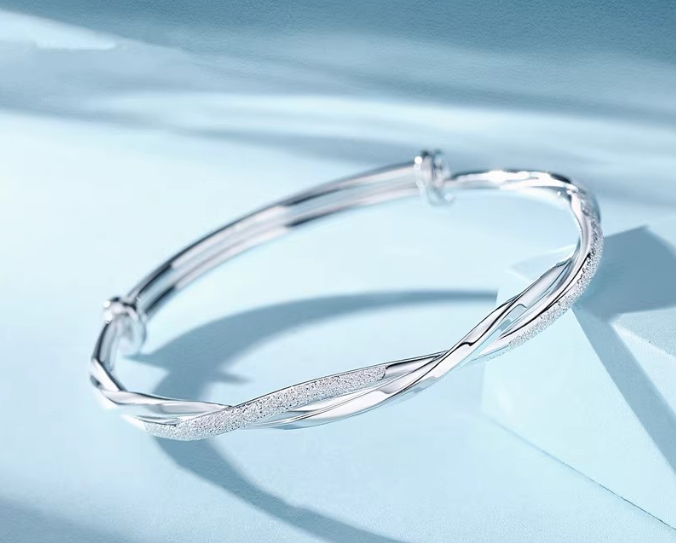 Mobius Ring Couple Bracelet • Silver Couple Bracelet