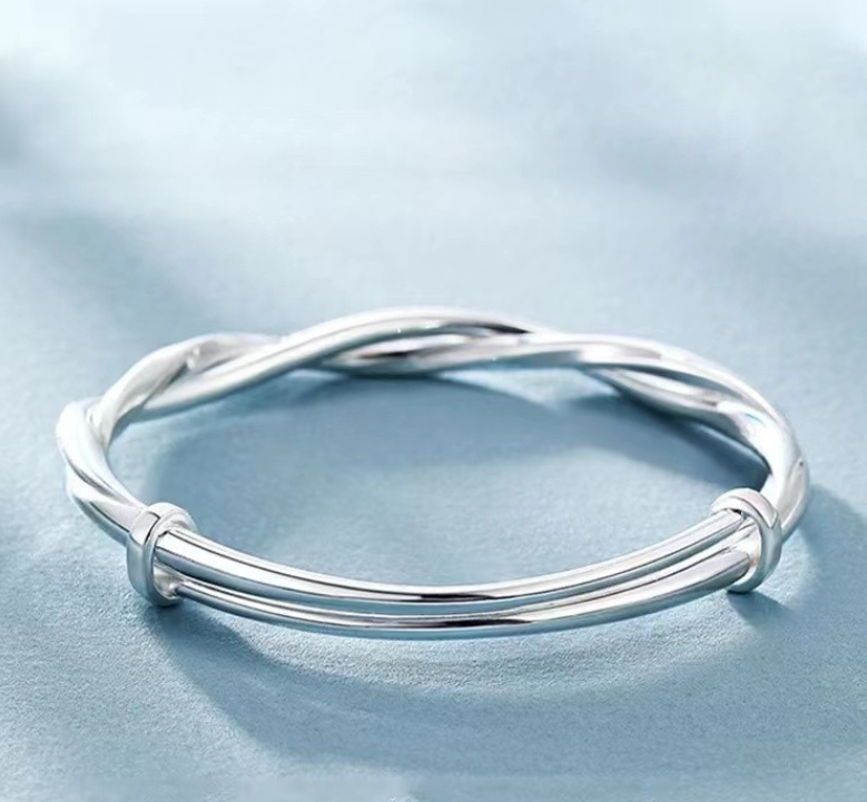 Mobius Ring Couple Bracelet • Silver Couple Bracelet