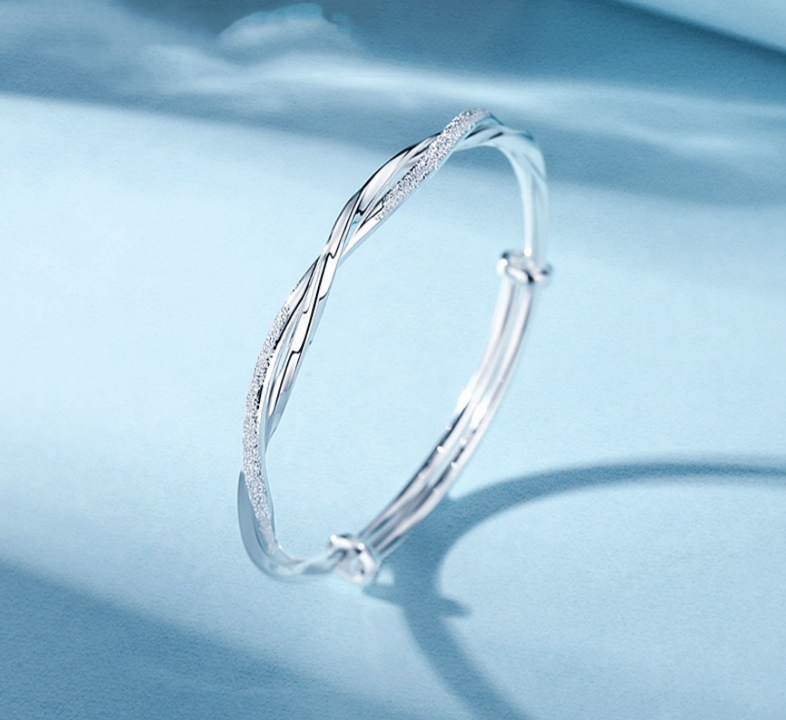 Mobius Ring Couple Bracelet • Silver Couple Bracelet