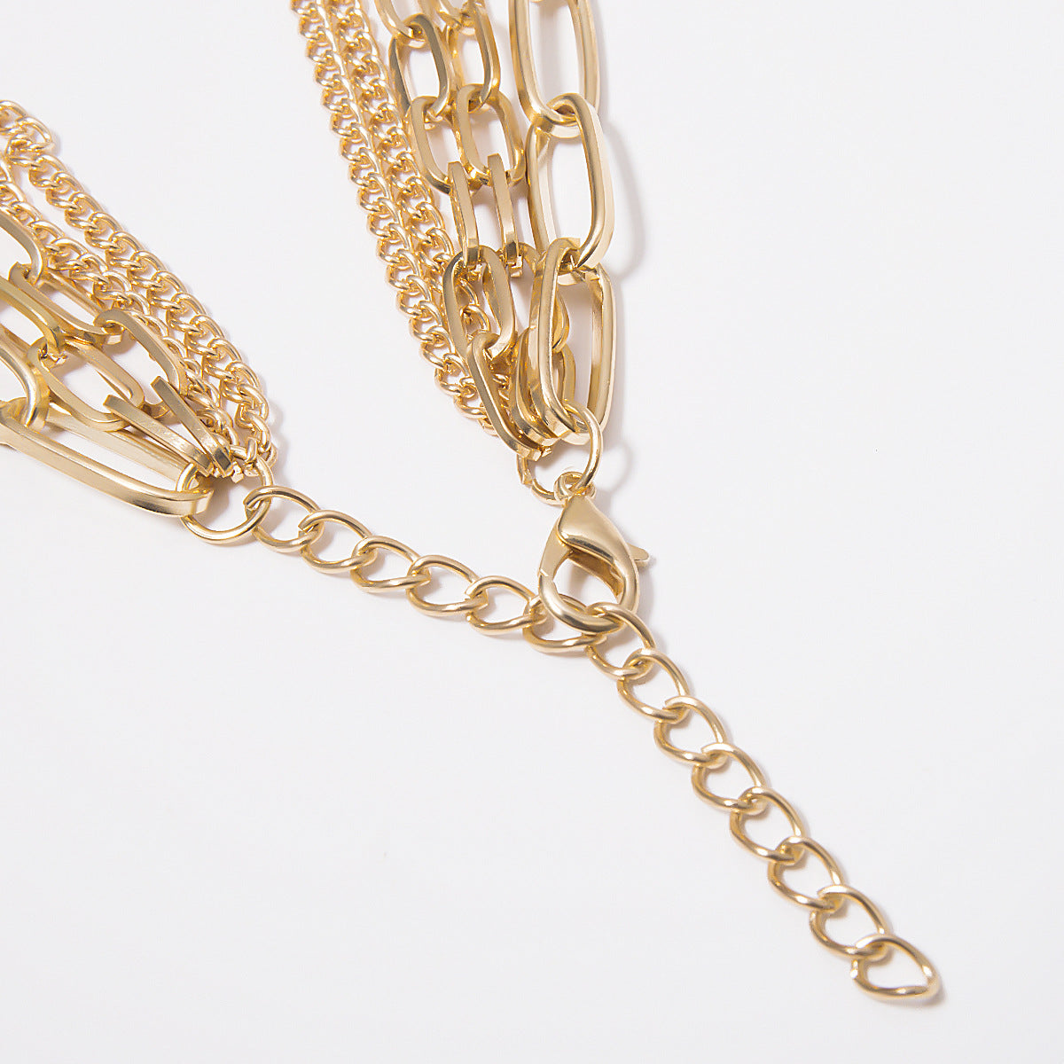 Multi-Layer Chains •  Silver Gold Plated Alloy