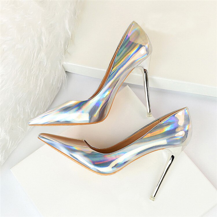 Patent Leather Stiletto • PU Leather Shoes