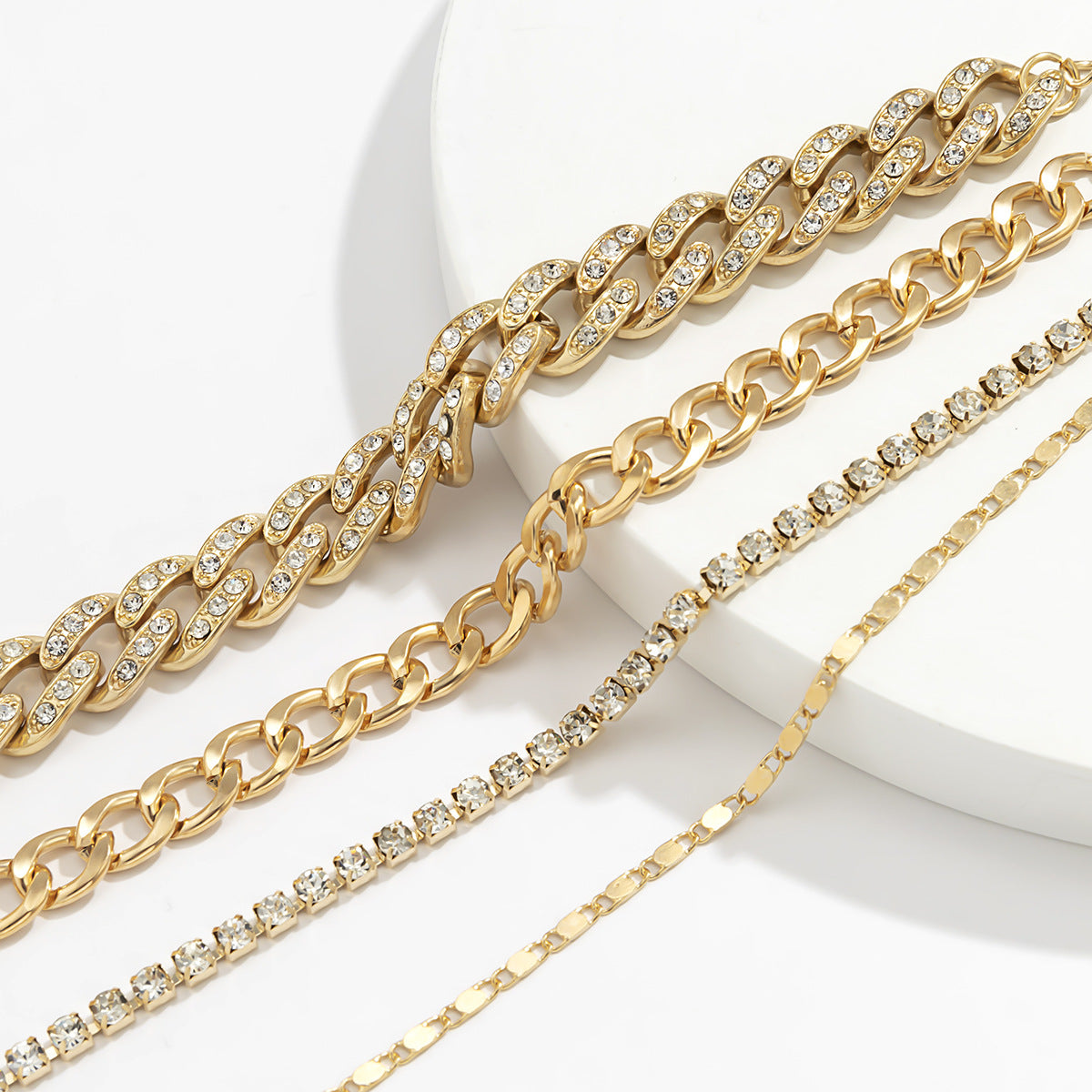 Cuban Diamond Suit Bracelets • Rhinestones Zircon Chains