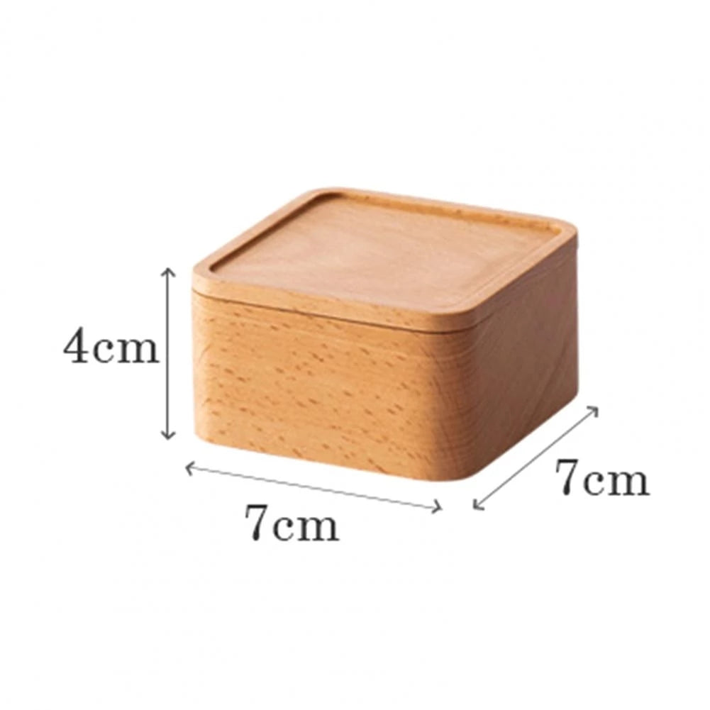 Small Wooden Box • Beech Gift Jewelry Storage