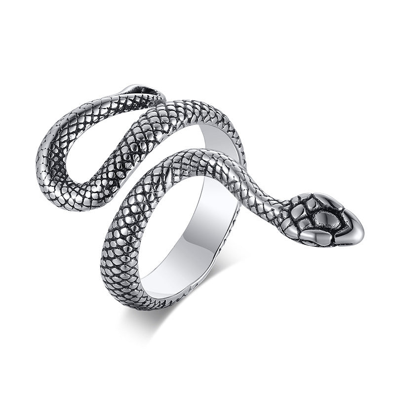 Index Finger Snake Ring • Stainless Steel