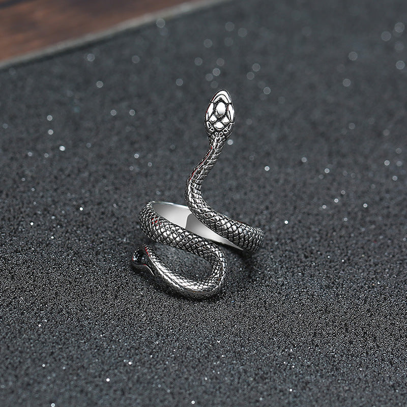 Index Finger Snake Ring • Stainless Steel