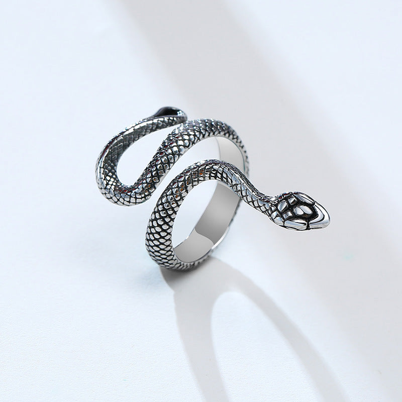 Index Finger Snake Ring • Stainless Steel