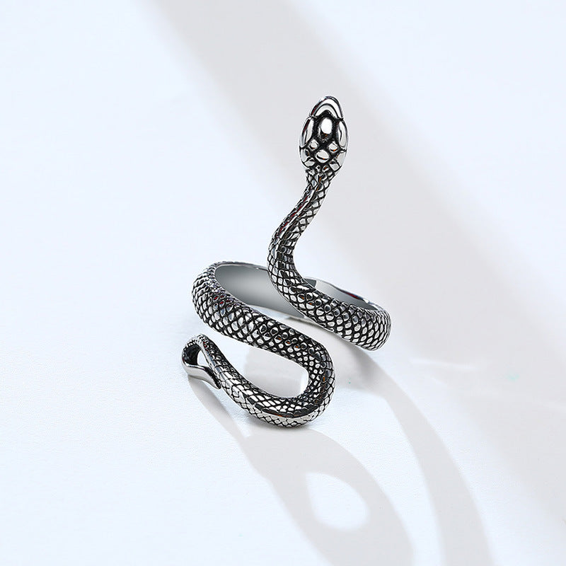 Index Finger Snake Ring • Stainless Steel