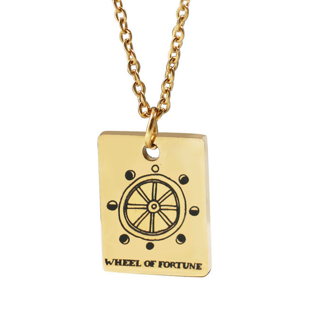 Tarot Cards Clavicle Chain • Gold Plated Stainless Steel