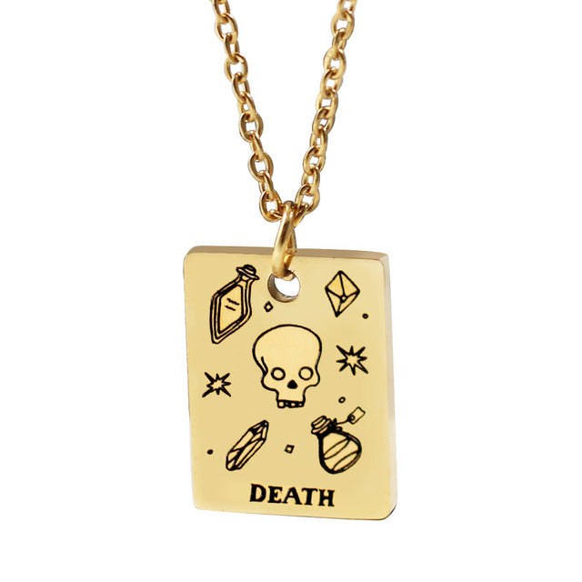 Tarot Cards Clavicle Chain • Gold Plated Stainless Steel