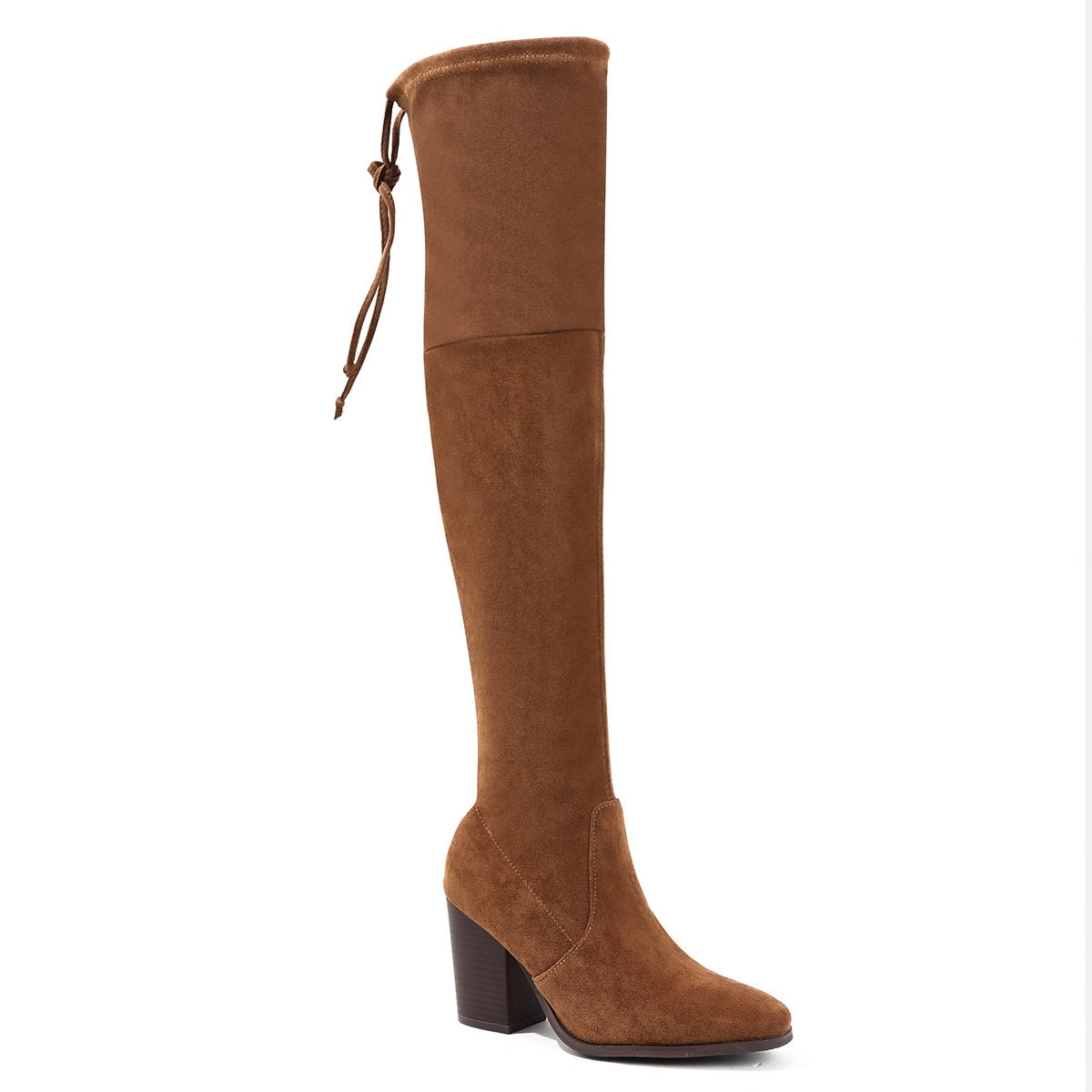 Thick Heel Over the Knee Boots • Hight Heel Suede Boots