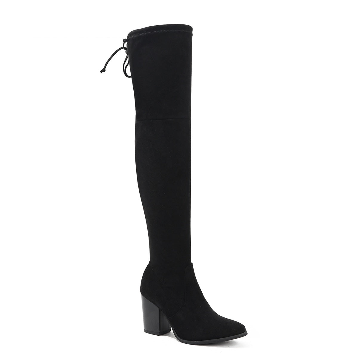 Thick Heel Over the Knee Boots • Hight Heel Suede Boots