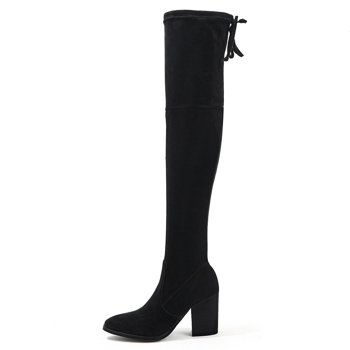 Thick Heel Over the Knee Boots • Hight Heel Suede Boots