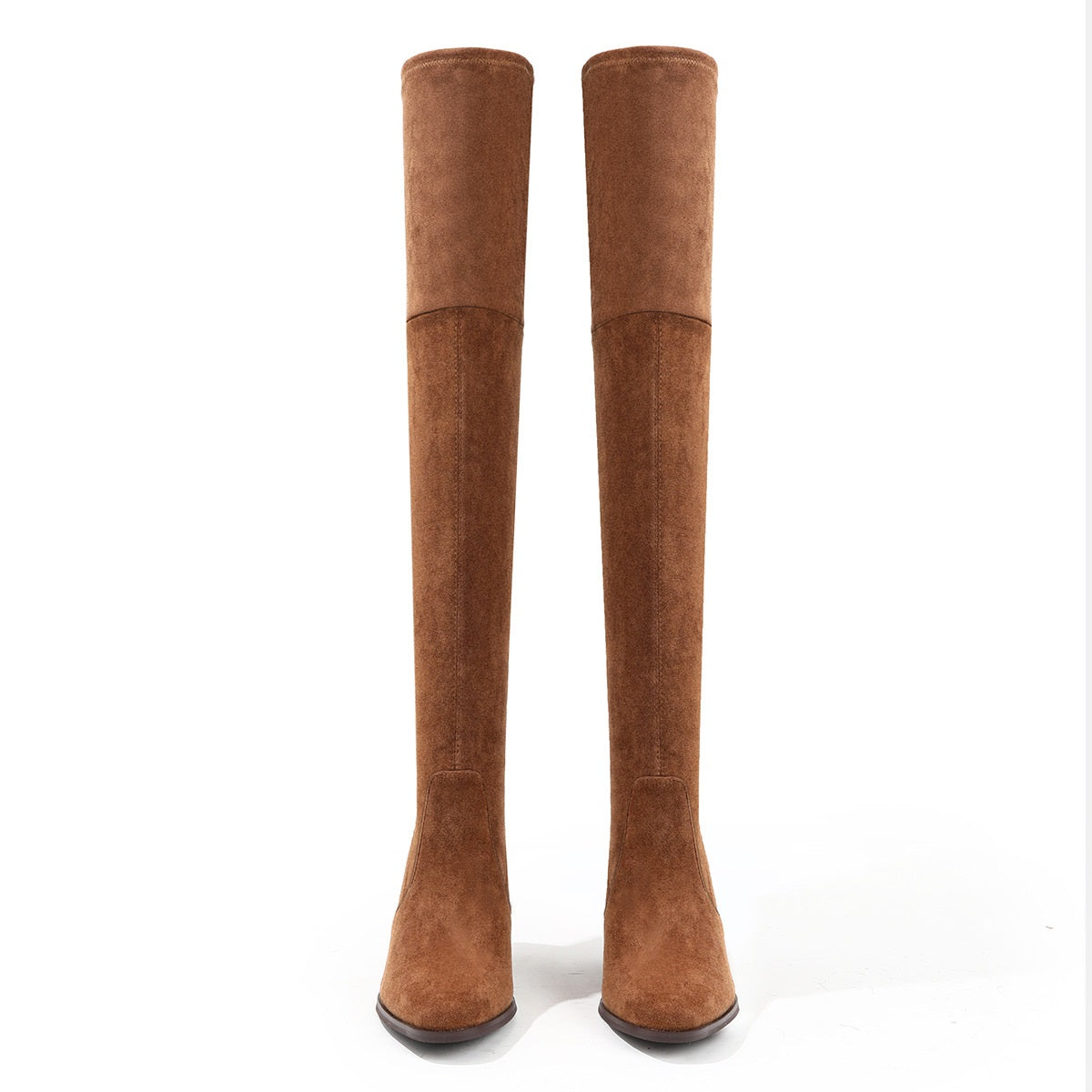 Thick Heel Over the Knee Boots • Hight Heel Suede Boots